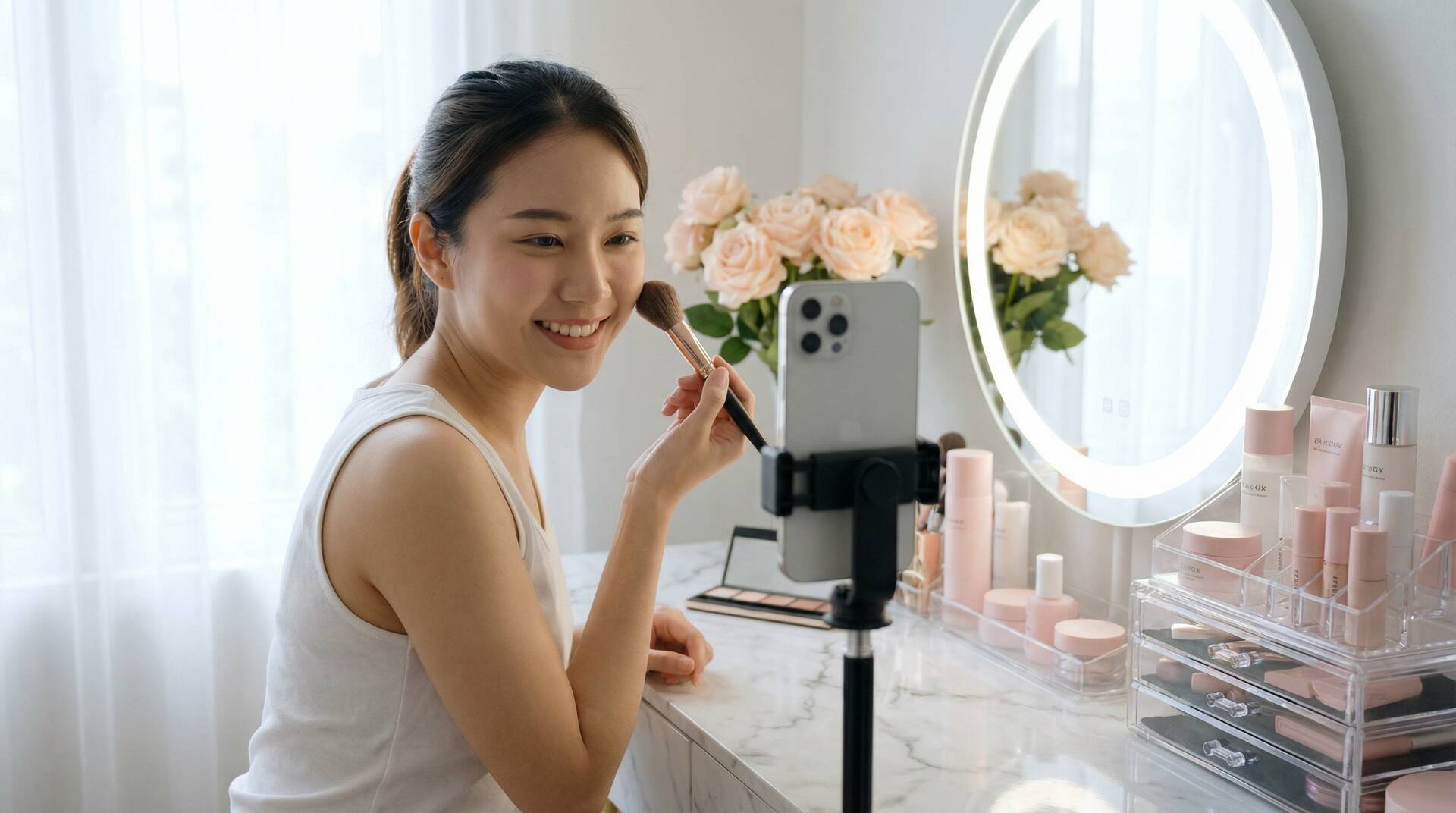 自慰喷水美妆视频教程